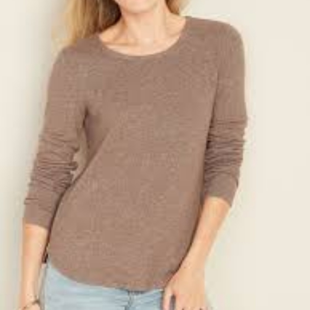Old Navy Plush Knit Scoop Neck Tee